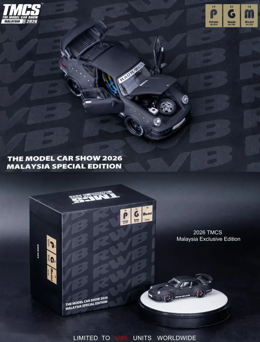 PGM Porsche 911 Chopin 992S Darwin Pro TMCS 2026 Malaysia Exclusive