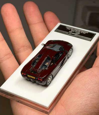 SCM MY64 McLaren F1 1/64 Dark Burgundy Red Mr Bean Ltd Ed 99