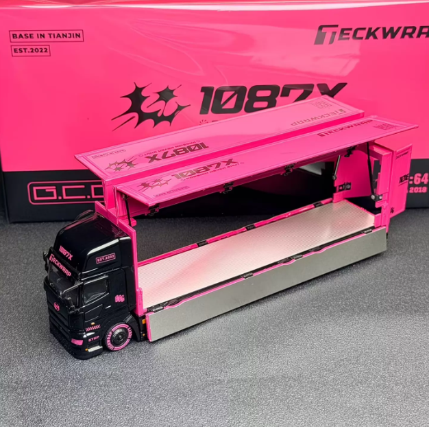GCD 1/64 Hino 1087X Container Transport GT Show 2026 Pink Black