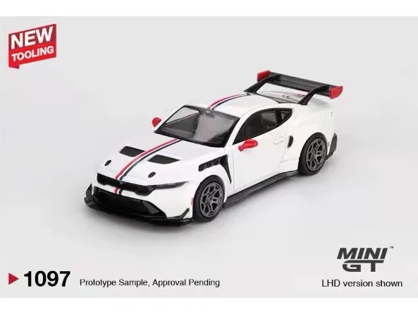 MINI GT 1/64 Ford Mustang GTD White Spirit of America 1097