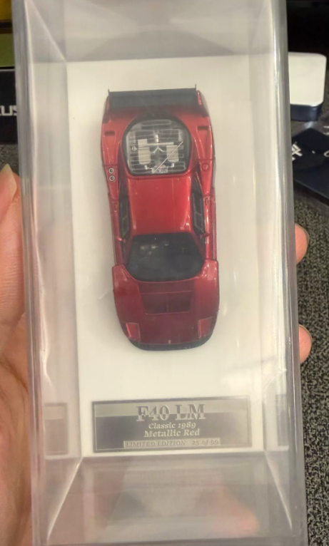 M64X 1/64 Ferrari F40 LM Metal Red Resin Model