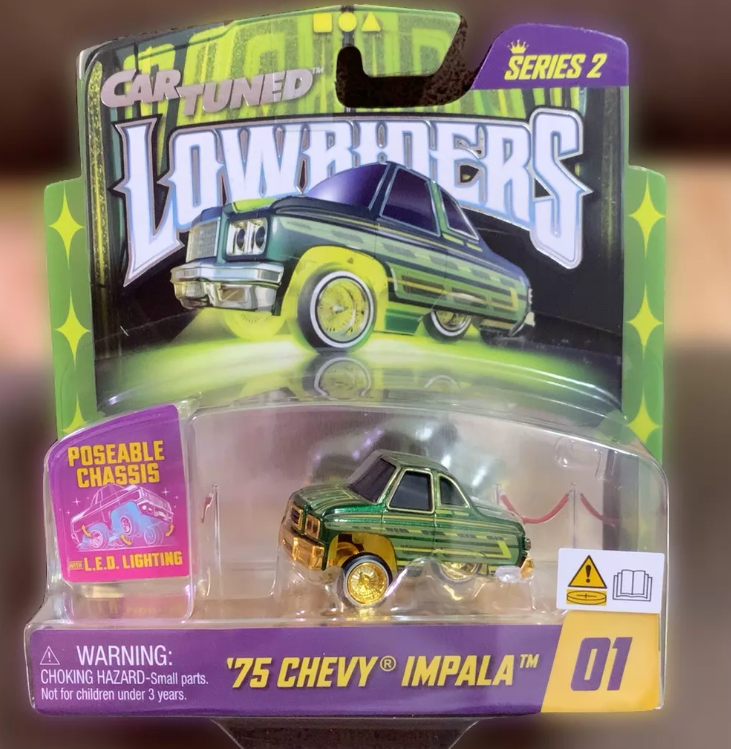 Cartuned Lowriders '75 Chevy Impala Poseable LED Diecast Car