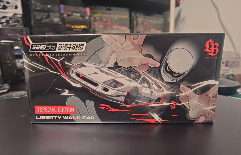 INNO 1/64 Liberty Walk Ferrari F40 HEC 2026 Beijing Show White