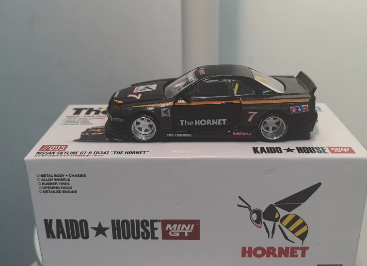 MINI GT 093 Kaido House Skyline GT-R R34 The Hornet Tamiya Collab