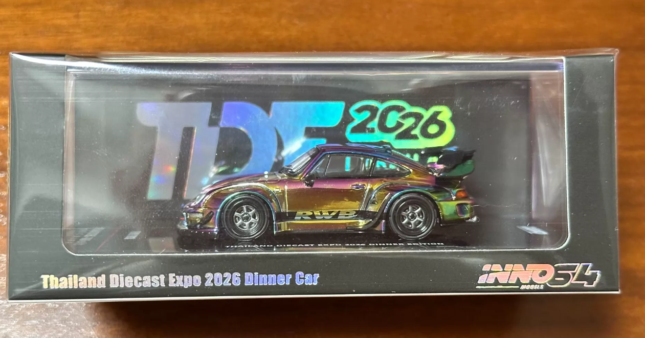 INNO 1/64 Porsche 993 RWB Iridescent TDE 2026 Dinner Car Limited
