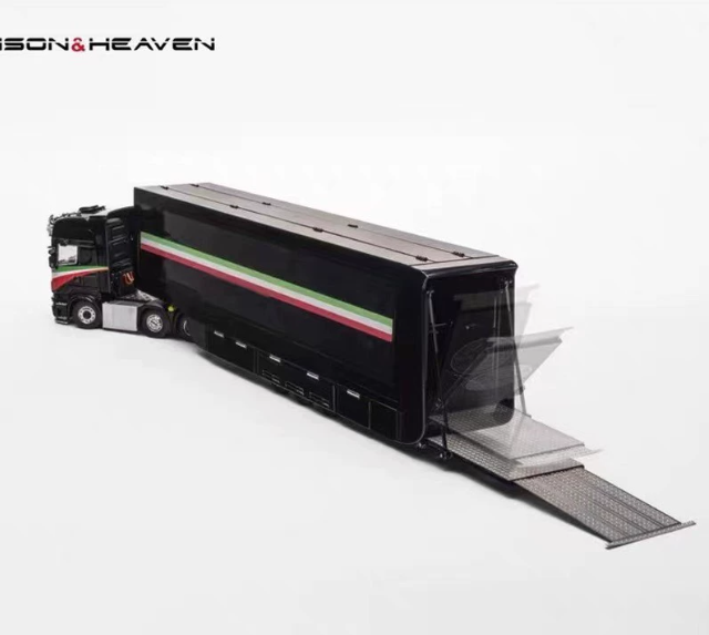HH Model 1/64 Scania S730 Gull Wing Double Decker Transporter