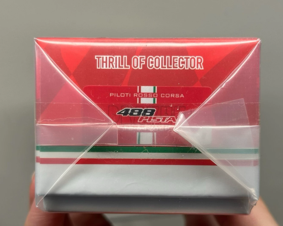 Drakhy x FuelMe TOC 1:64 Ferrari 488 Pista Piloti Rosso Corsa Resin Model