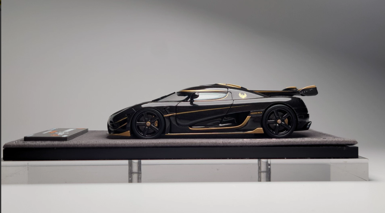 Gryning 1/43 Koenigsegg Agera RS Phoenix Carbon Gold 2025 HEC Edition