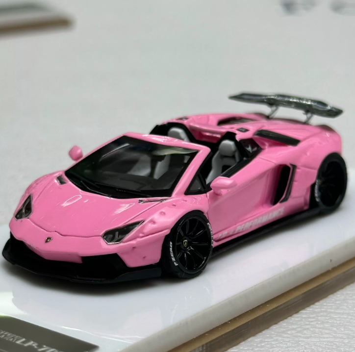 Fine Works 1/64 LB Widebody Lamborghini LP700 Roadster Luminous Pink