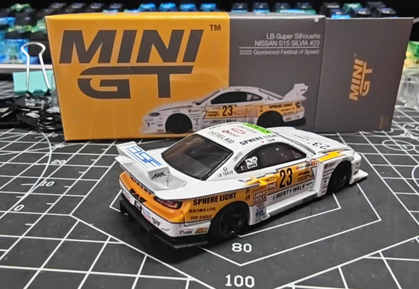 MINI GT 618 LB-Super Silhouette Nissan S15 Silvia 23 Goodwood 2022