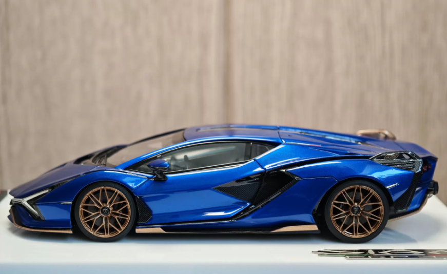 Make Up 1/43 Lamborghini Sian FKP37 Blue Bronze Limited Model