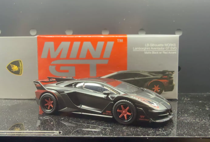 MINI GT 518 LB-Silhouette Lamborghini Aventador GT EVO Matte Black Malaysia