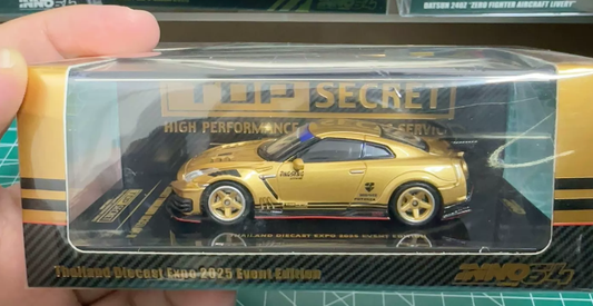 INNO64 TOP SECRET Nissan GTR R35 Gold Thailand Diecast Expo 2025 1:64