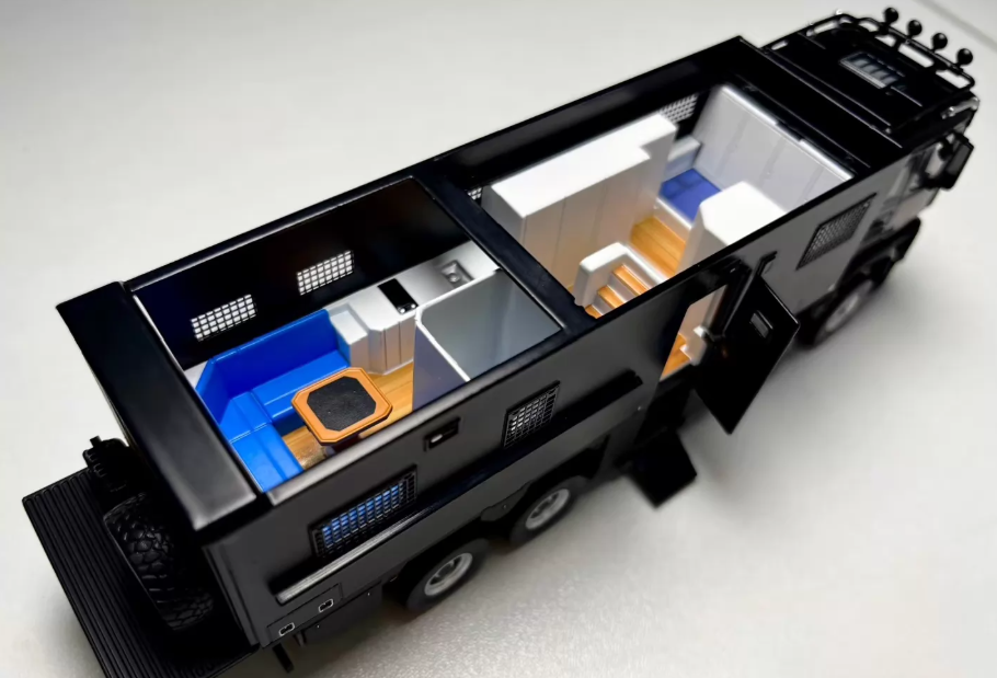 GCD 1/64 Mercedes-Benz Arocs 8x8 RV 318 Route GT Show 2026 Black