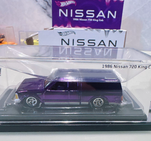 Hot Wheels RLC 1/64 1986 Nissan 720 King Cab Purple Chrome Pickup