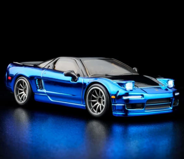 Hot Wheels RLC 1994 Honda NSX Blue Chrome 1:64 Diecast Model Car