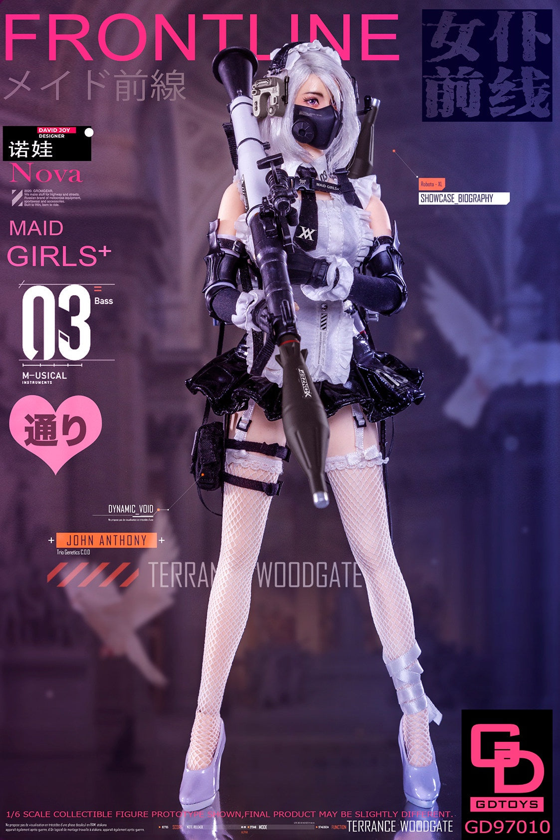 GDTOYS 1/6 Maid Frontline Part 3 Nova GD97010 Action Figure