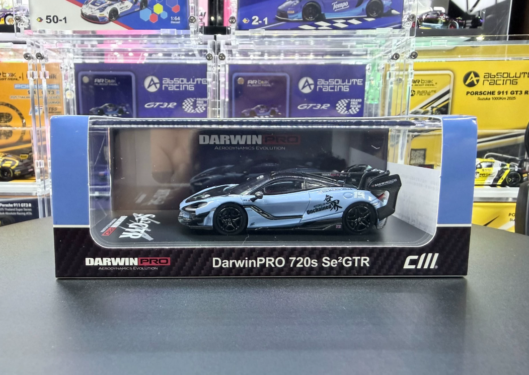 CM Model 1/64 McLaren 720S DarwinPRO Se2 GTR Blue Beijing Expo