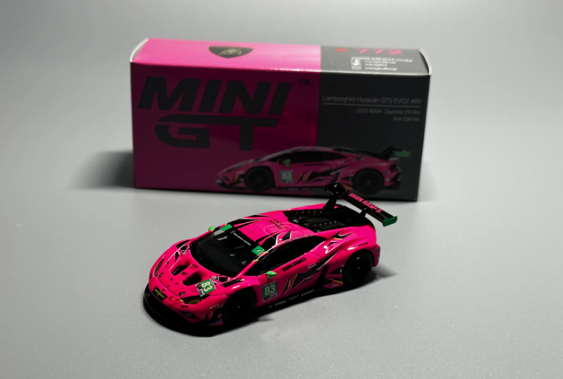 MINI GT 772 Lamborghini Huracan GT3 EVO2 #83 Iron Dames IMSA Daytona 24H