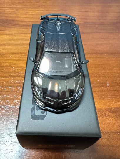 MINI GT JOES Lamborghini Aventador SVJ 63 Chrome Black Limited Edition 1/64