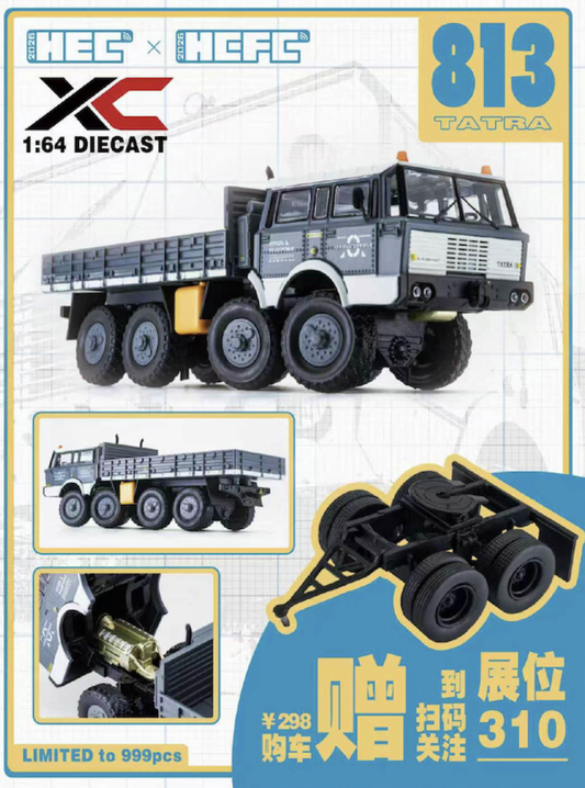 HEC x HCFC XC 1:64 Diecast Tatra 813 Heavy Truck