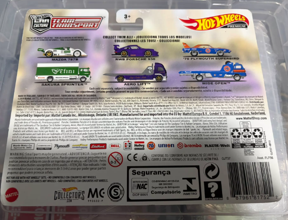 Hot Wheels 1/64 Team Transport RWB Porsche 930 Aero Lift
