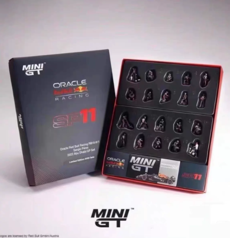 MINI GT 1/64 MGTS0014 Red Bull RB18 Verstappen Pit Crew
