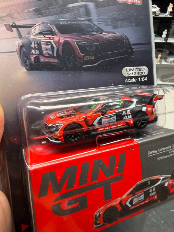 MINI GT 260 1:64 Bentley Continental GT3 5 CHAMPION 2018 Blancpain GT Asia MiJo