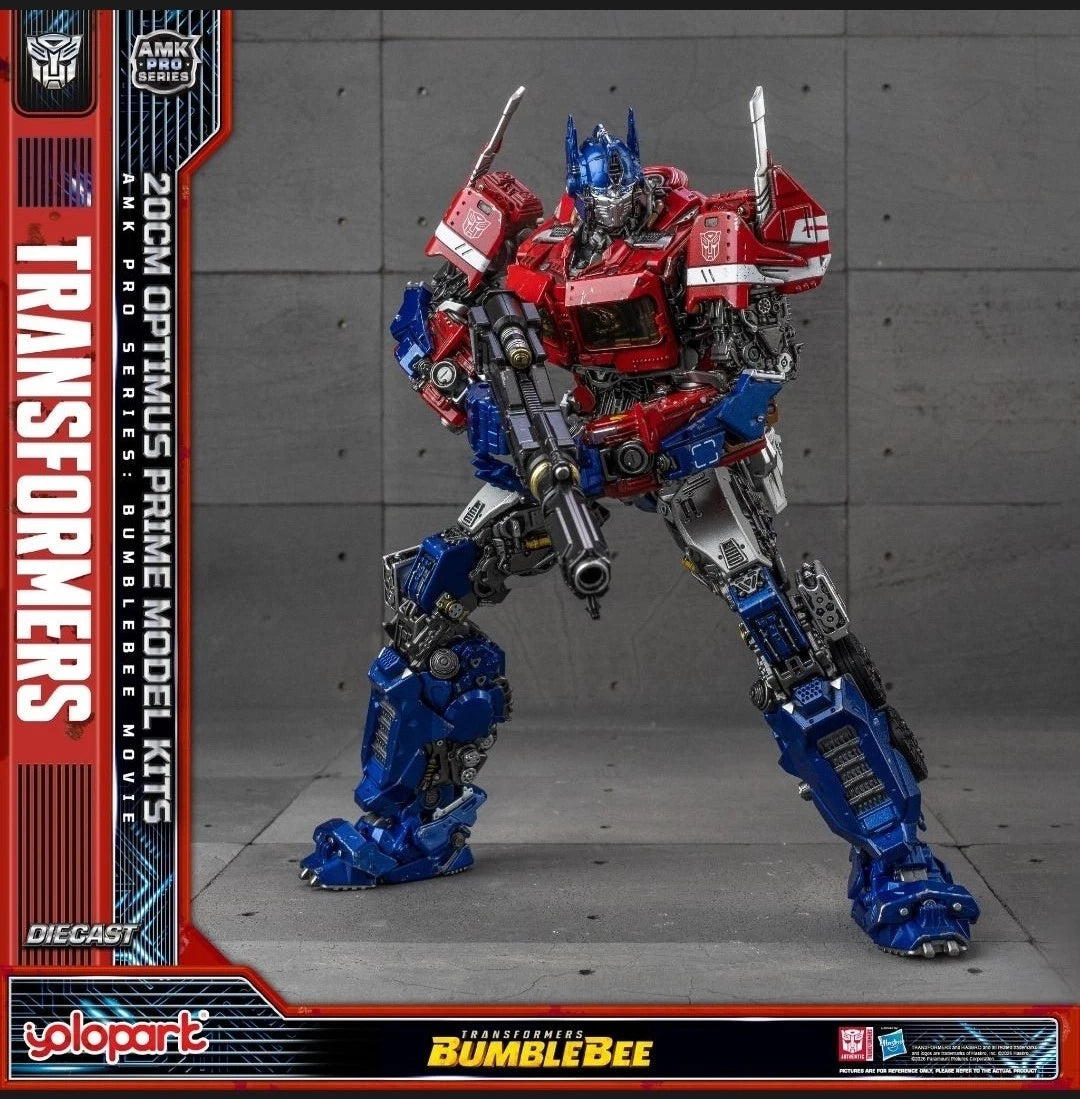 YoloPark AMK Pro Series Optimus Prime Earth Cybertron Set Transformers