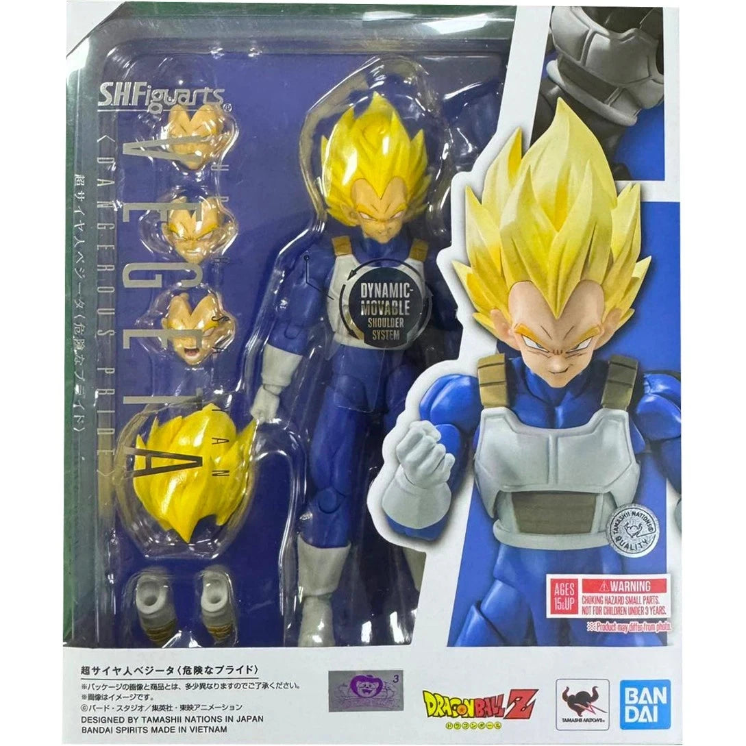 S.H.Figuarts Super Saiyan Vegeta Proud Saiyan Dragon Ball Z Bandai Figure