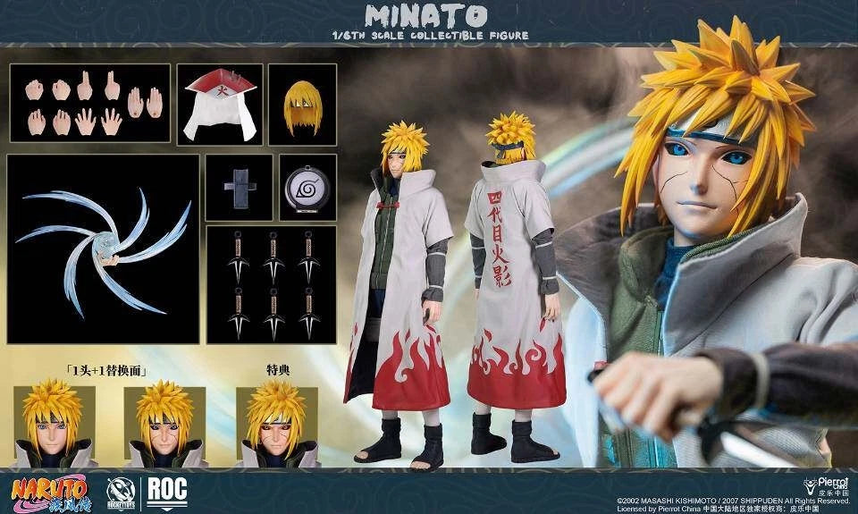 Pre-Order 1/6 Minato Namikaze Naruto Figure Rocket Toys Anime Collectible
