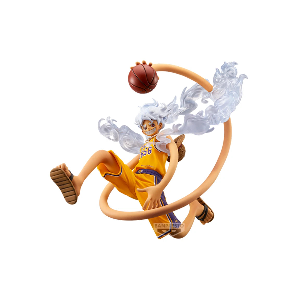 Banpresto One Piece x NBA Gear 5 Luffy Lakers MSP Figure