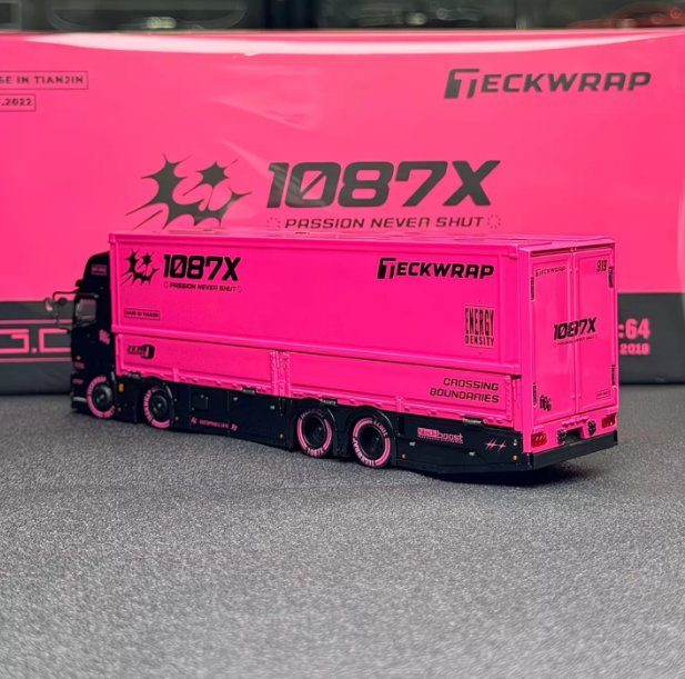 GCD 1/64 Hino 1087X Container Transport GT Show 2026 Pink Black
