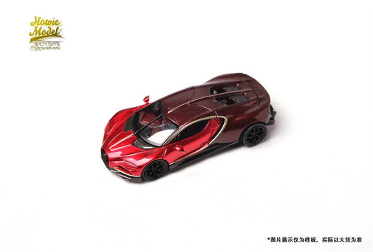 Hosie Model 1/64 Bugatti Tourbillon Red Brown Preorder
