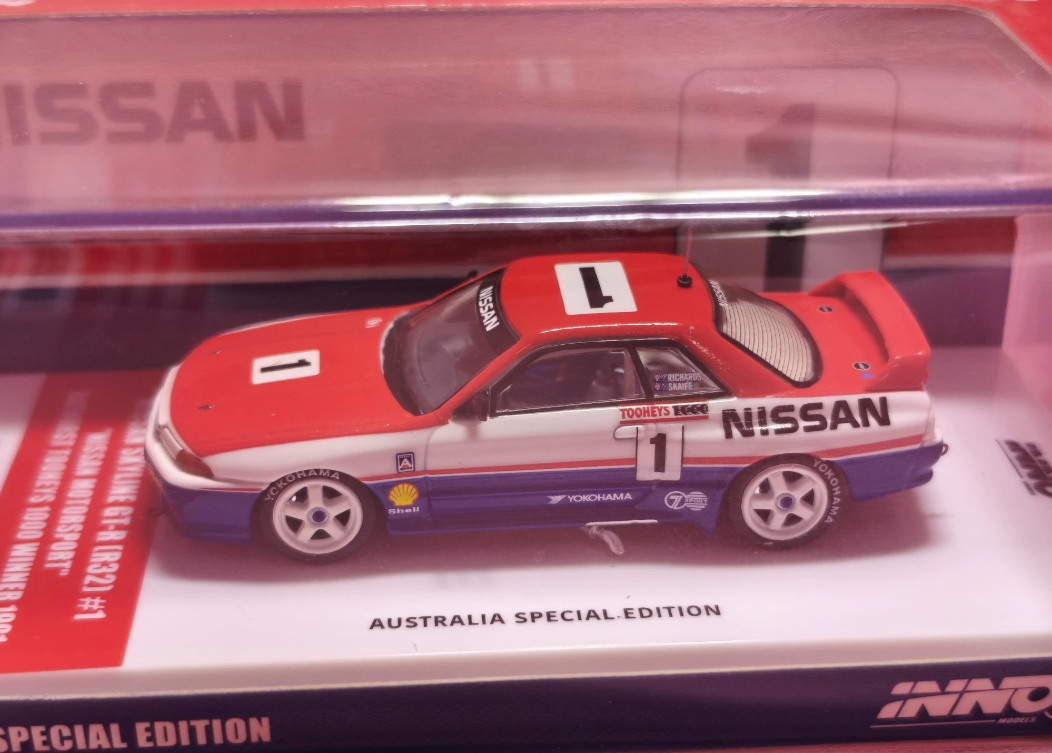INNO 1:64 Nissan Skyline GT-R R32 #1 Bathurst 1000 1991 Winner AU Edition