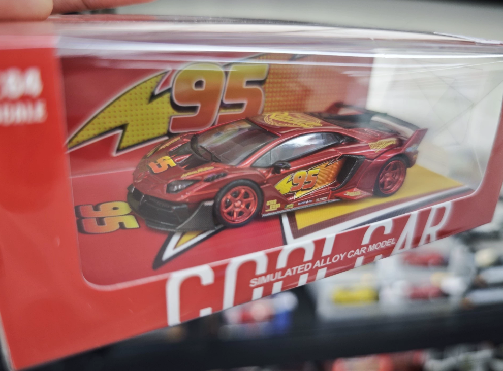 COOL CAR 1/64 Lamborghini Racing 95 Red Diecast Model