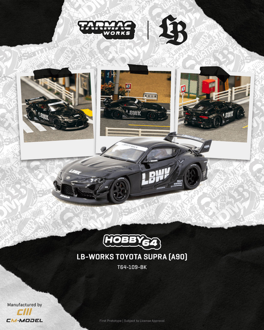 Tarmac Works LB-Works Toyota Supra A90 Black Preorder