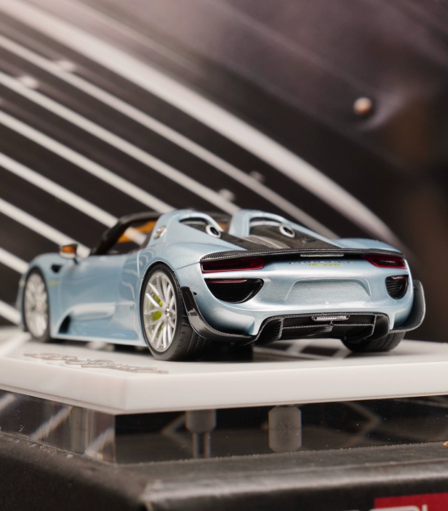 Makeup 1/43 Porsche 918 Spyder Weissach Metal Blue 2011