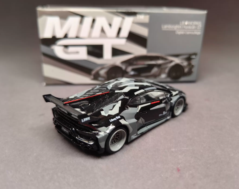 MINI GT 398 LB Works Lamborghini Huracan GT Digital Camo Chase