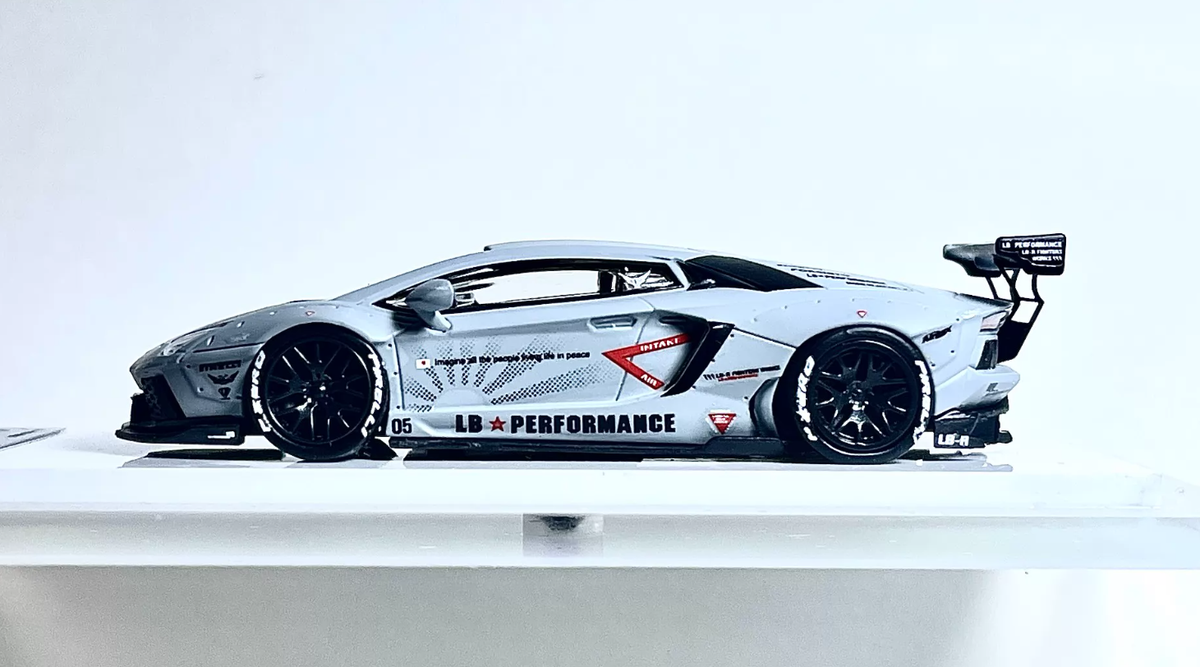 LB Works 1:64 Lamborghini Aventador LP700 Battle Grey Rare Resin