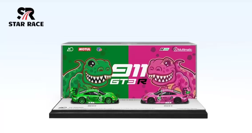 STAR RACE 1/64 Porsche 911 GT3 R REXY and ROXY Limited Set