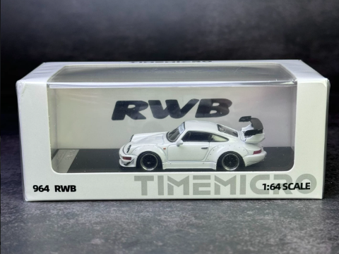 TimeMicro 1/64 Porsche 964 RWB White