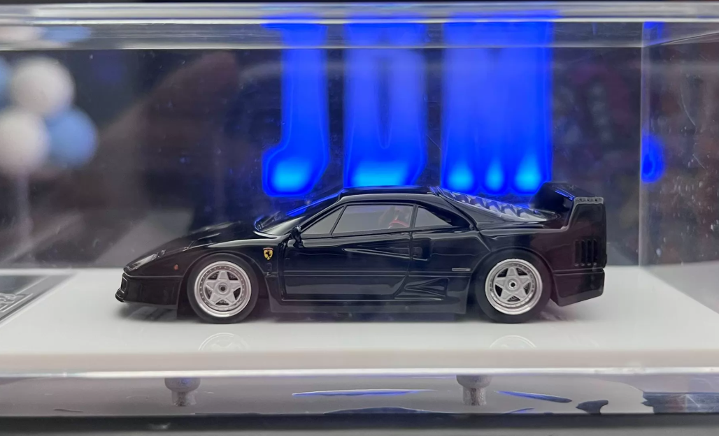 MY 1/64 Ferrari F40 Daytona Black Resin Model