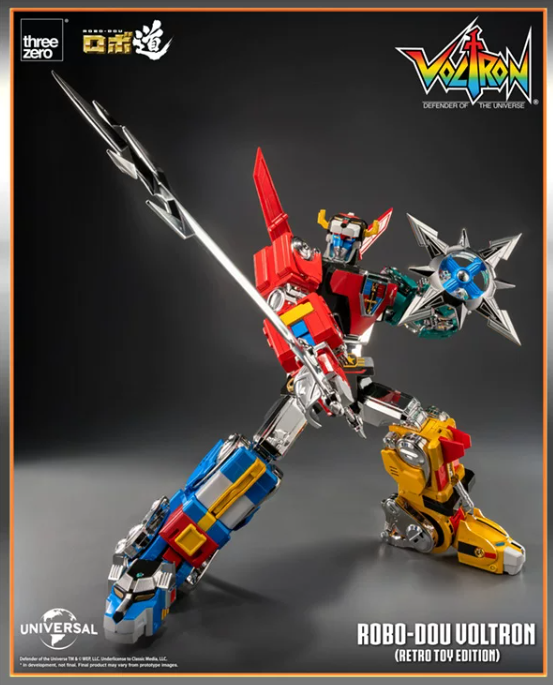 Threezero ROBO-DOU Voltron Retro Toy Edition Figure