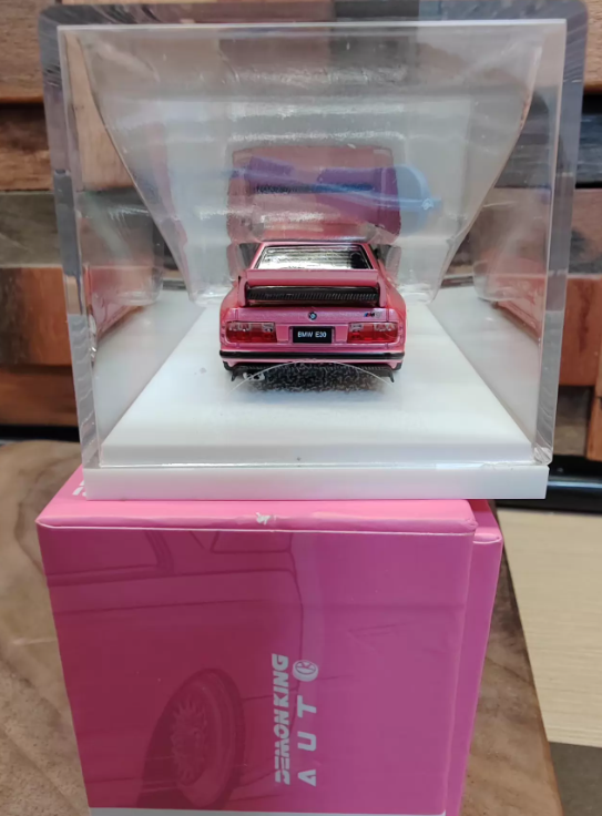DKA 1/64 BMW E30 M3 Pink Shenzhen Expo Limited Diecast Model
