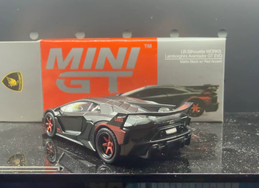 MINI GT 518 LB-Silhouette Lamborghini Aventador GT EVO Matte Black Malaysia