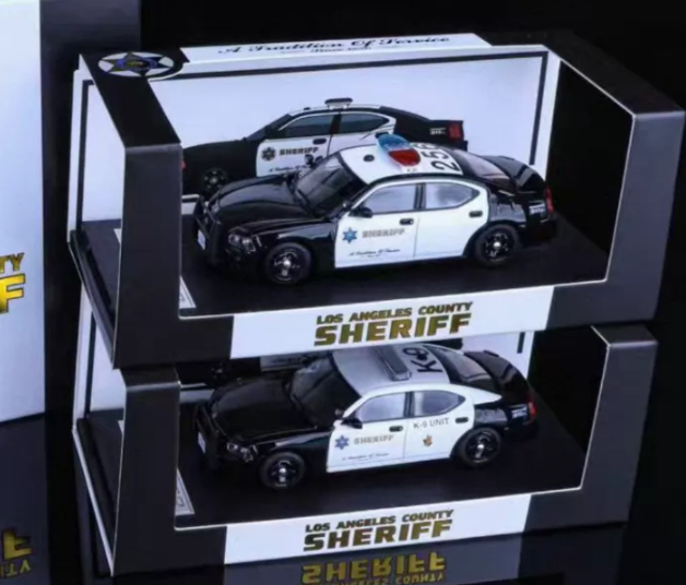 Rollin 1/64 Los Angeles County Sheriff Dodge Charger Twin Set