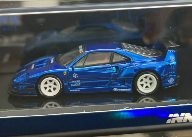 INNO64 1/64 LBWK Ferrari F40 Chrome Blue Chase