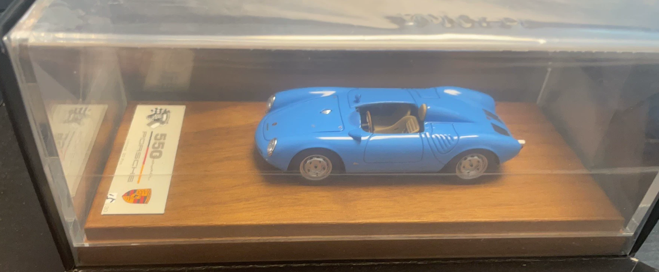 DMH 1:43 Porsche 550 Spyder Limited Edition Blue Resin Model (30 pcs)