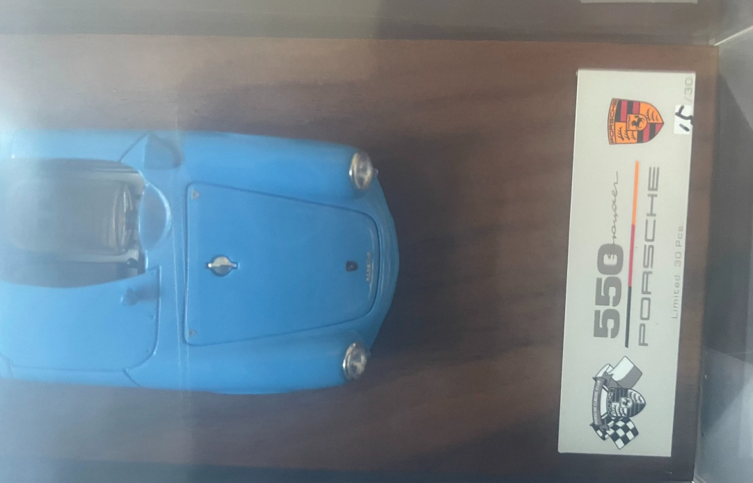 DMH 1:43 Porsche 550 Spyder Limited Edition Blue Resin Model (30 pcs)